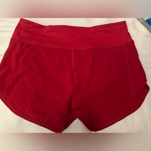 Lululemon. Women's Red Athletic Shorts